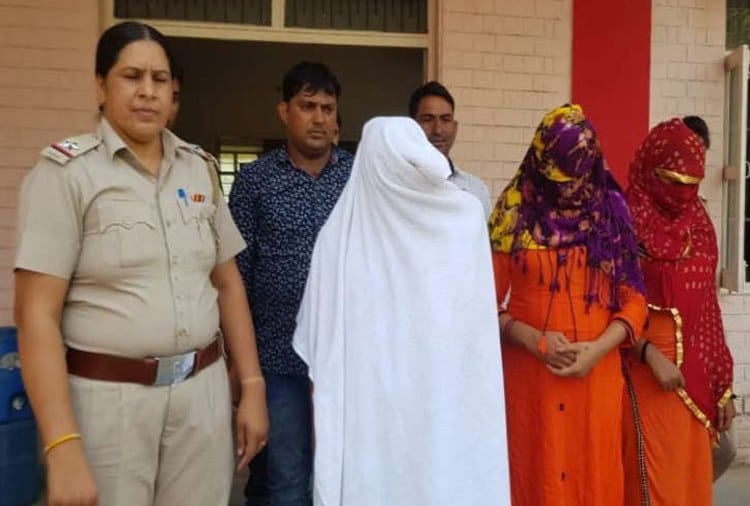 police raid in spa center in rewari