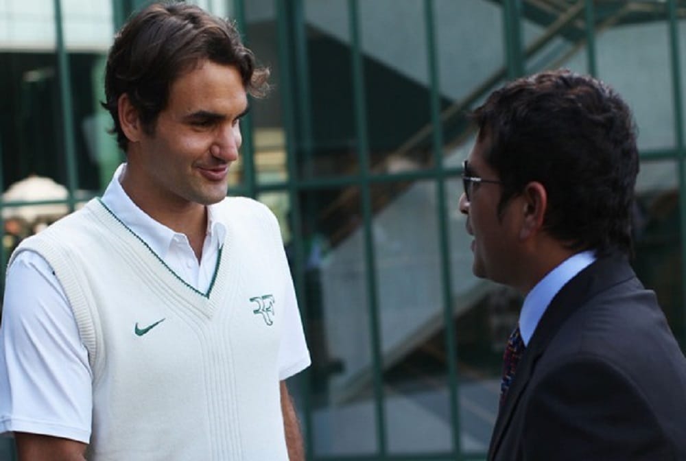 Sachin Tendulkar and Roger Federer exchange cricket and tennis notes on social media