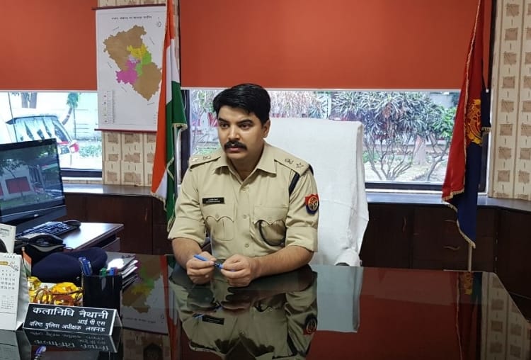new ssp made lathait party against goons in lucknow