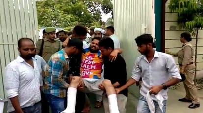 UP: blame of beating on UP police, complained to SSP
