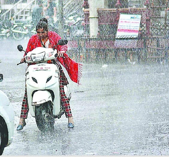 Rain relief after heavy heat
