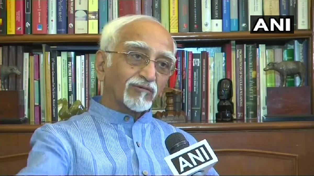 Former Vice President Hamid Ansari talked on various issues will he like to joinTwitter in future 