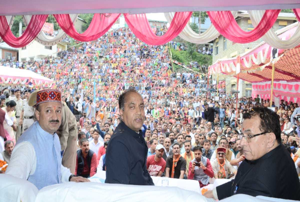 cm jairam thakur laid foundation stone on many scheme during chaupal and nerwa tours