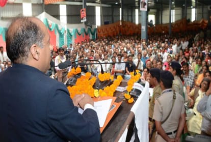 cm jairam thakur laid foundation stone on many scheme during chaupal and nerwa tours
