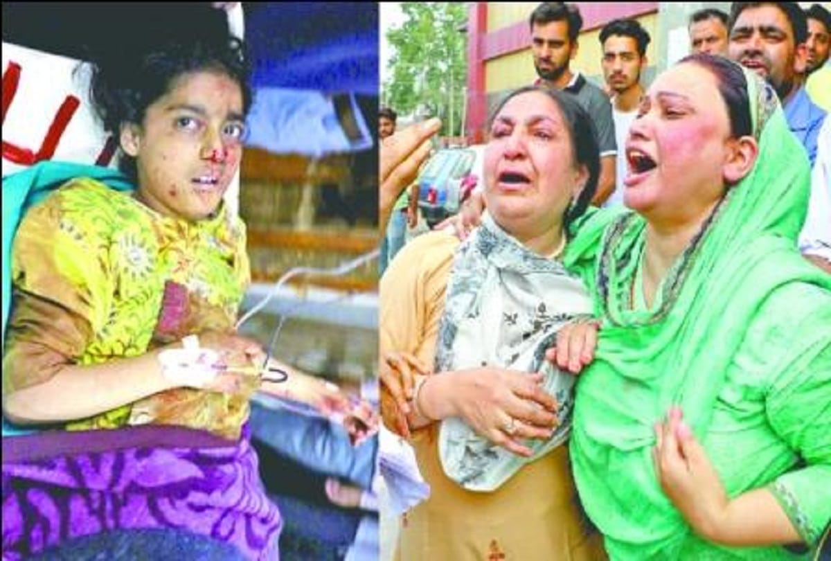 jammu kashmir shopian children playing will grenade as ball it blasted one killed several injured