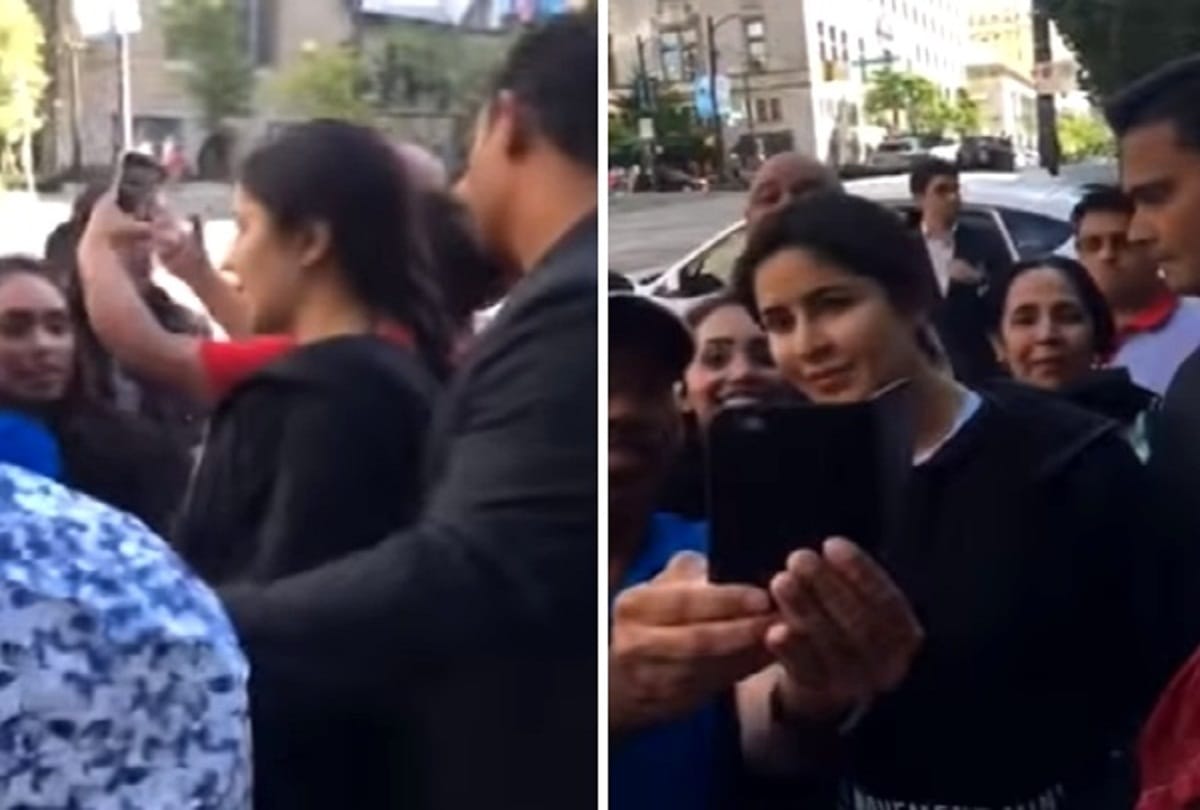 female fans misbehave with katrina kaif in canada