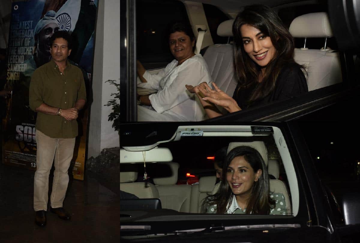 including Sachin Tendulkar all bollywood celebrities reached Special Screening of Soorma