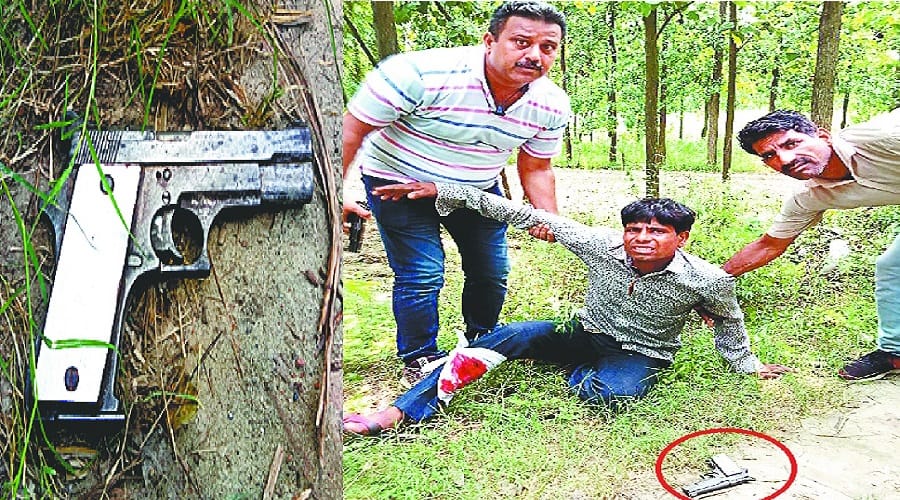 Encounter in Saharanpur, shot dead an accused
