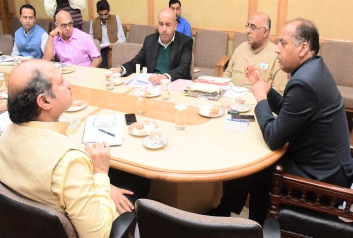 cm jairam thakur presided over meeting of central project in himachal