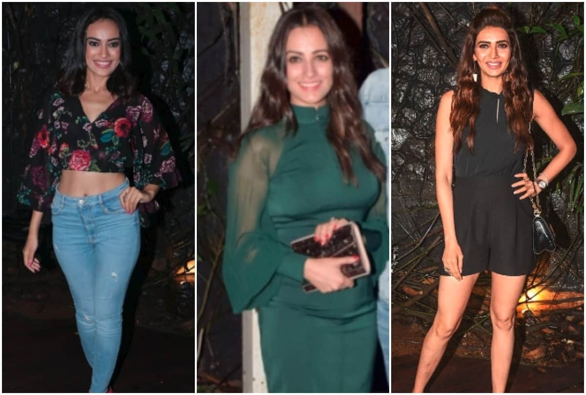 Anita Hassanandani Surbhi Jyoti Karishma Tanna looking glamorous in Pearl Puri birthday party