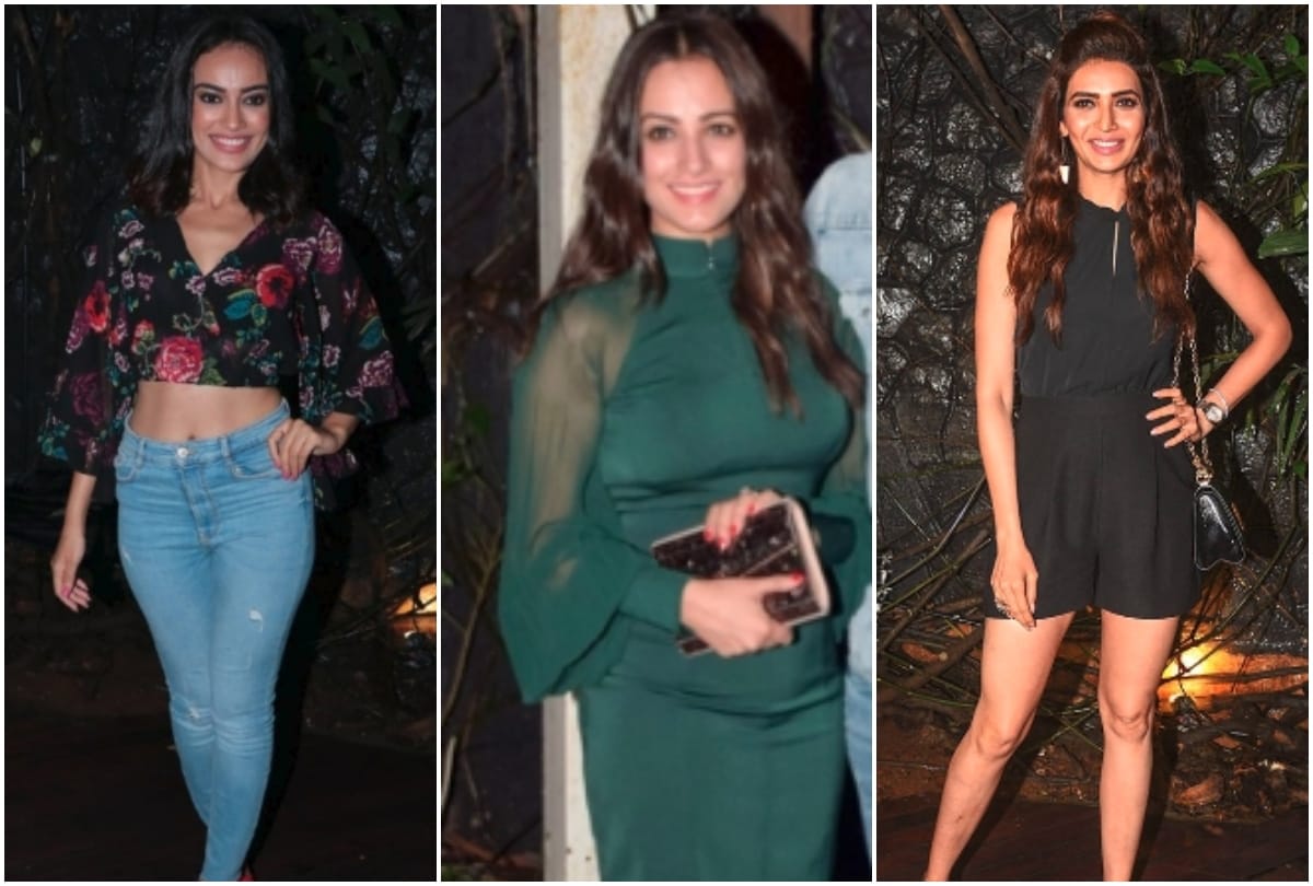 Anita Hassanandani Surbhi Jyoti Karishma Tanna looking glamorous in Pearl Puri birthday party