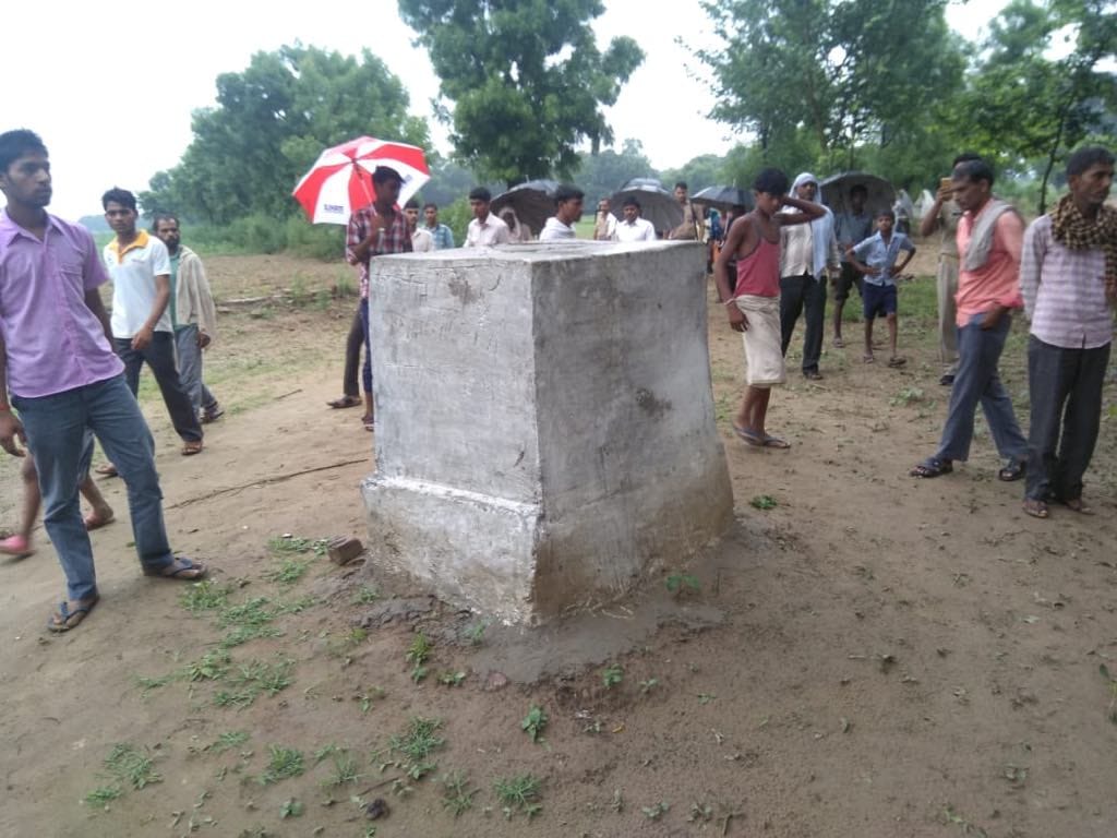 Buddha statue broken in etah 