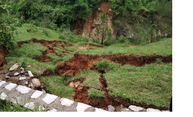 Threatened landslides in Jardi