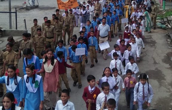 Walk to Kosi Janajagrane rally in Someshwar