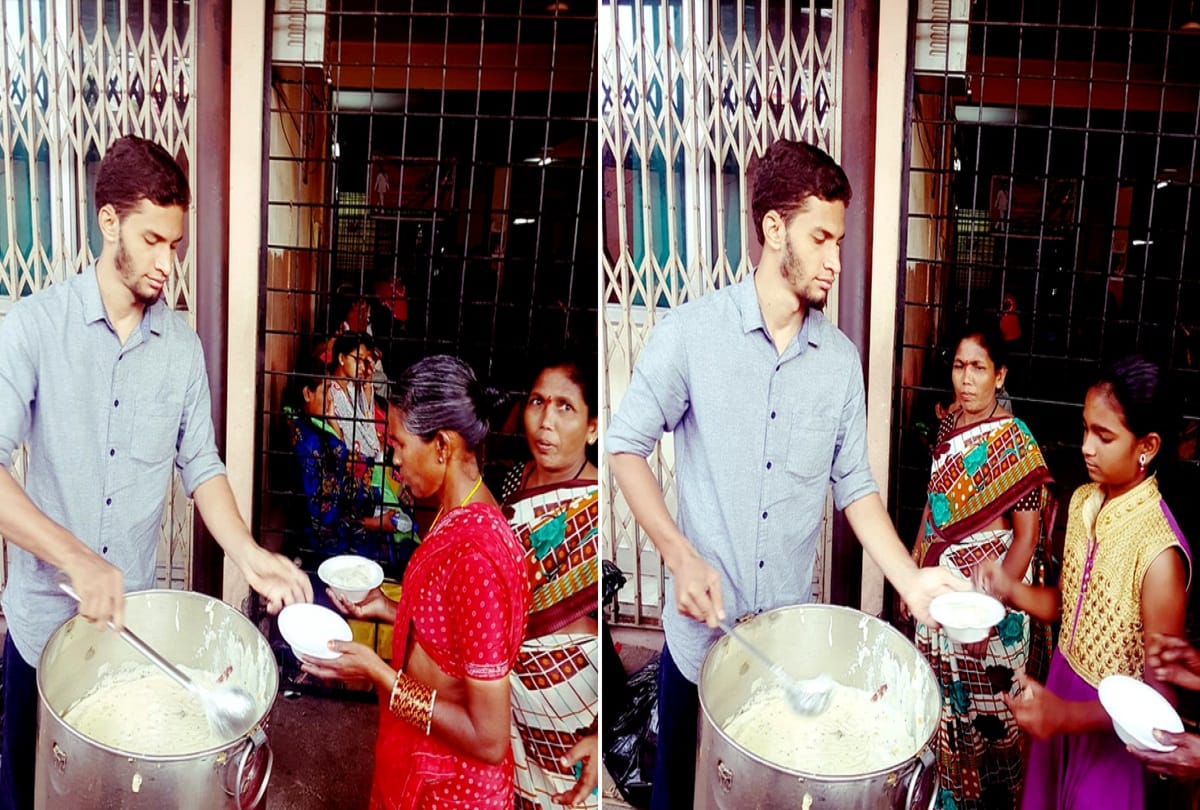 Sujatullah from hyderabad serve food thousand people every day before taking breakfast 