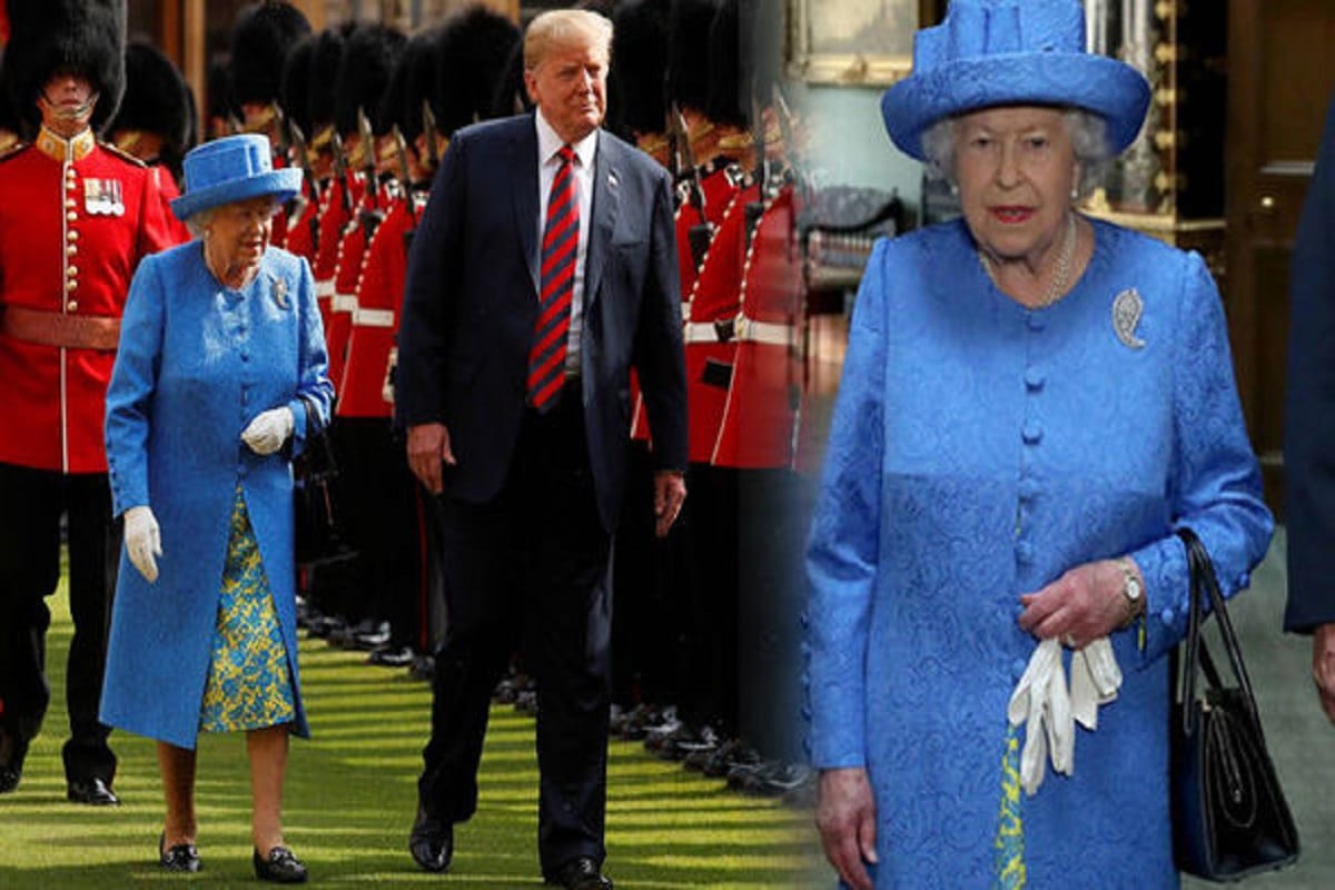 Trump broke protocol twice with queen elizabeth