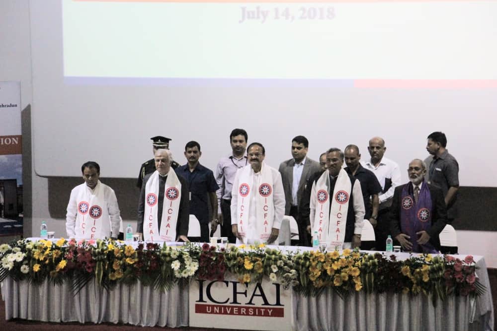 venkaiah naidu visit icfai fifth convocation dehradun