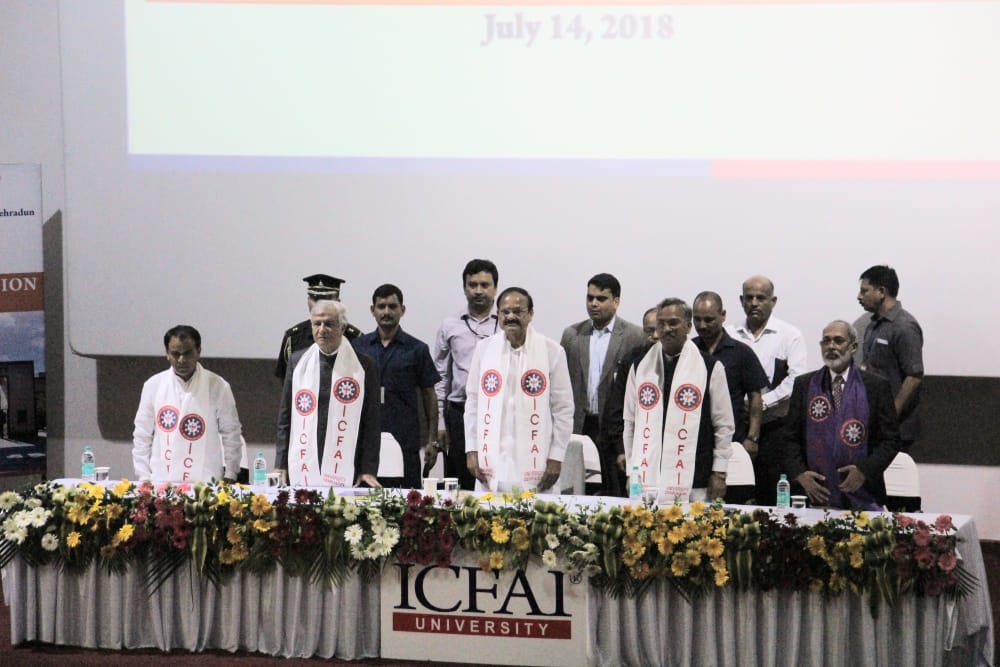 venkaiah naidu visit icfai fifth convocation dehradun