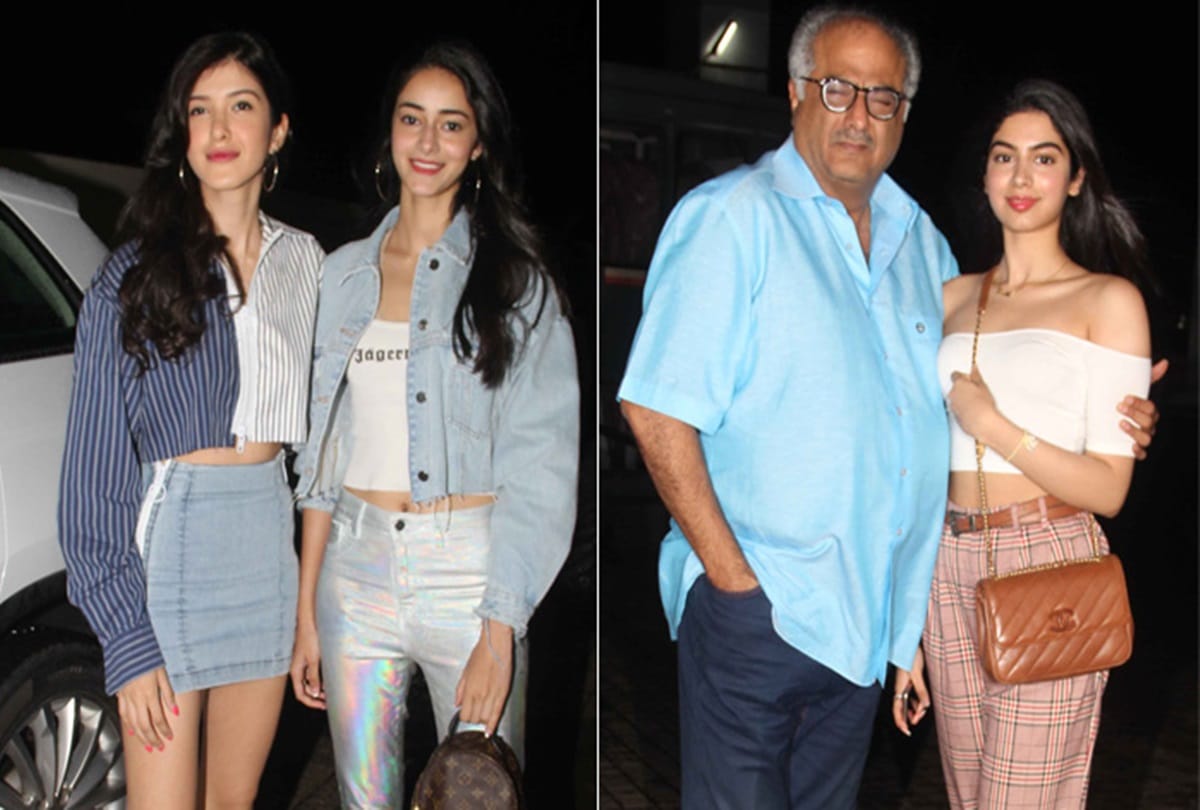 Dhadak screening Boney Kapoor Varun Dhawan watch Janhvi Kapoor and Ishaan Khatter film