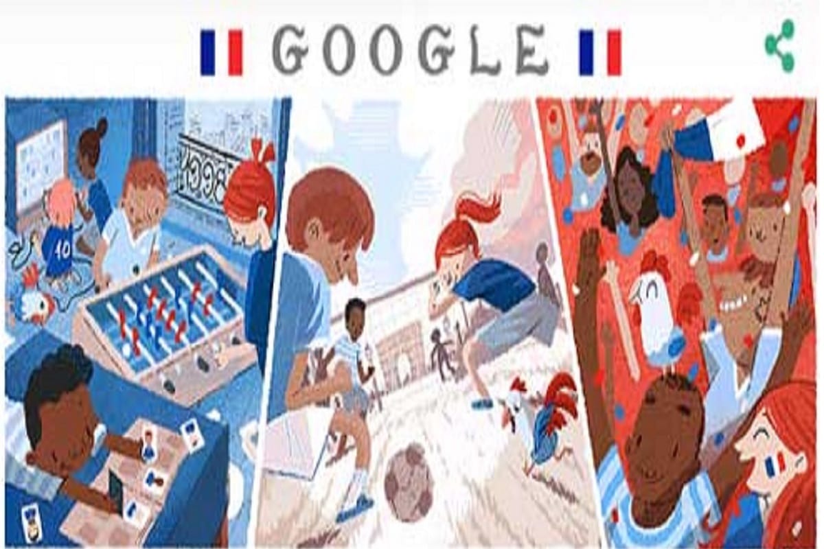 fifa world cup 2018 final google doodle
