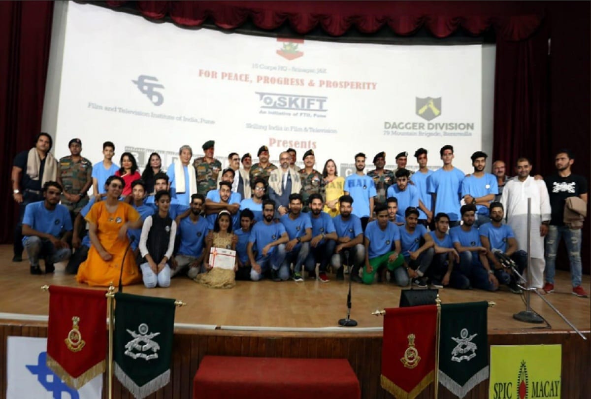 indian army started screen action course in jammu kashmir in collaboration with ftii