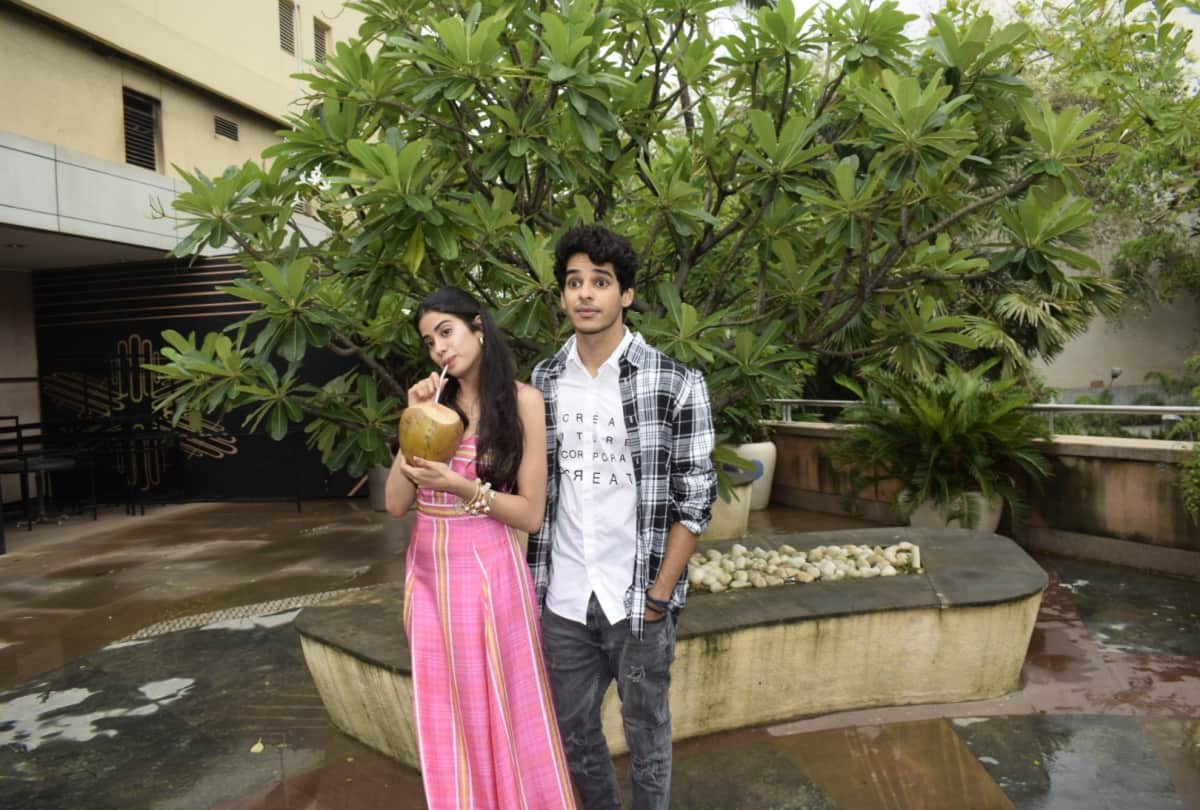 before release of Dhadak Monsoon Masti of Jhanvi Kapoor and Ishaan Khattar in mumbai