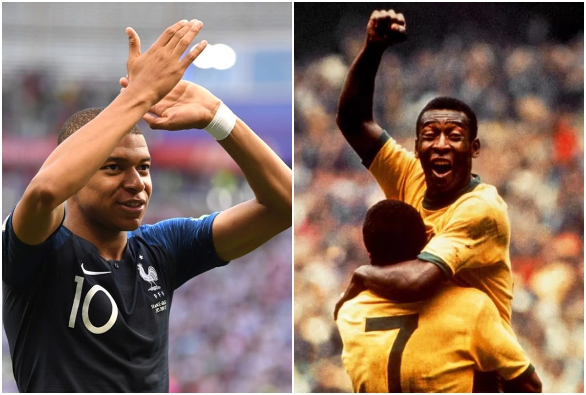 Kylian Mbappe creates World Cup history against Croatia in 2018 final and equals pele record