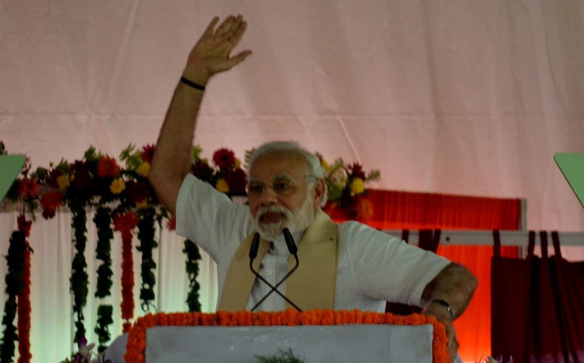 PM modi clear that BJP fight loksabha election on development