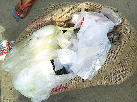 Someone hiding the team, so someone gave the polythene