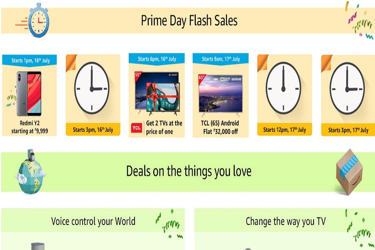 Amazon prime day Sale all offers on Smartphones