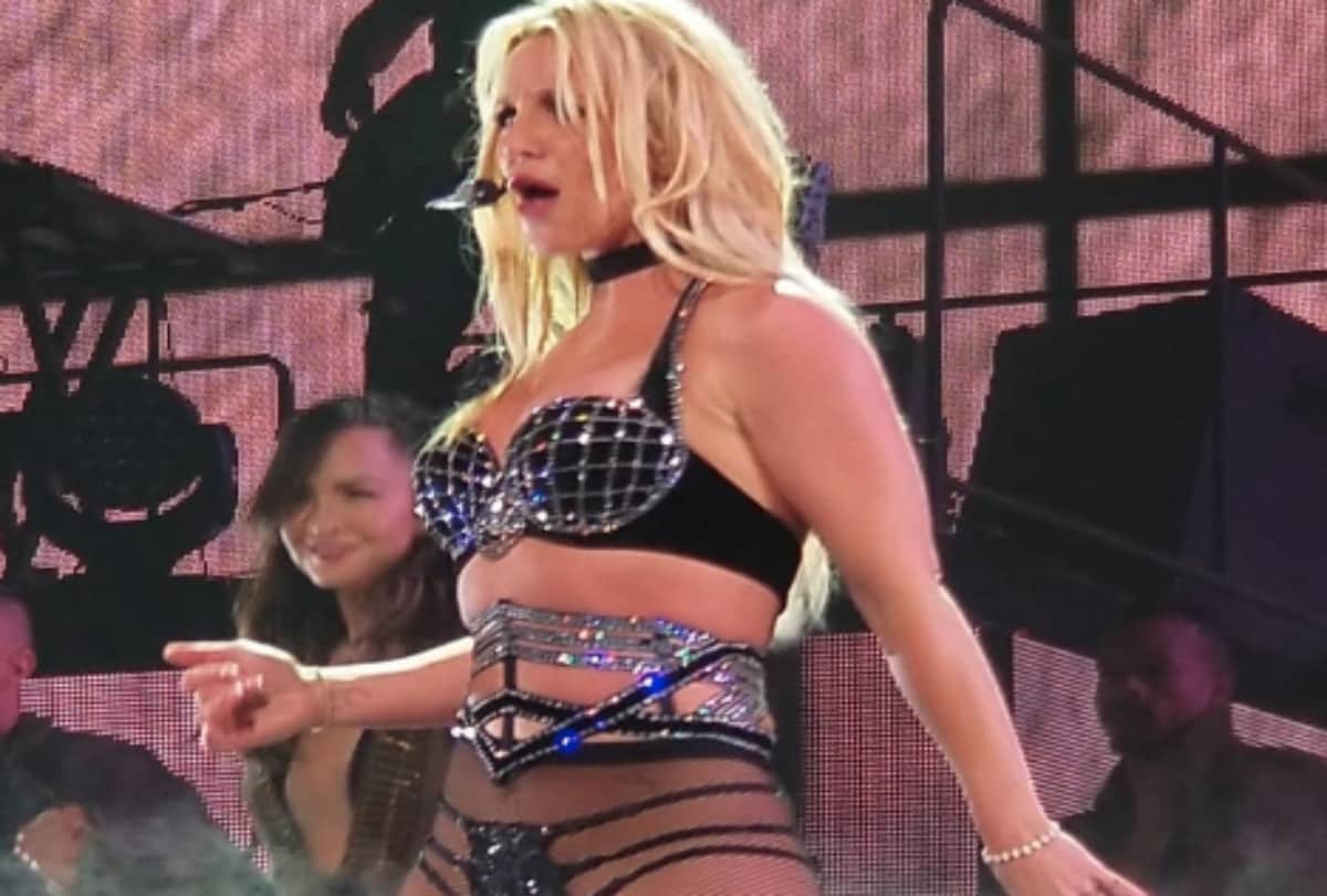 Britney Spears viral video was spotted out and about in Los Angeles with a boot on her foot