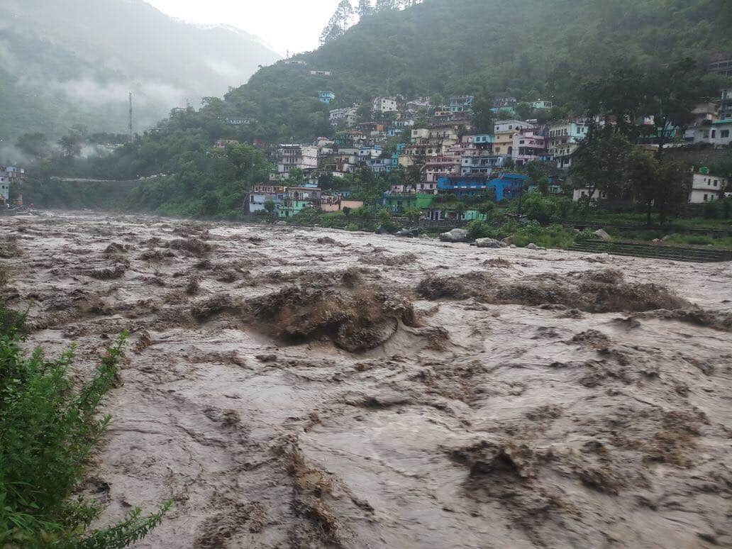 cloud burst in chamoli tharali 