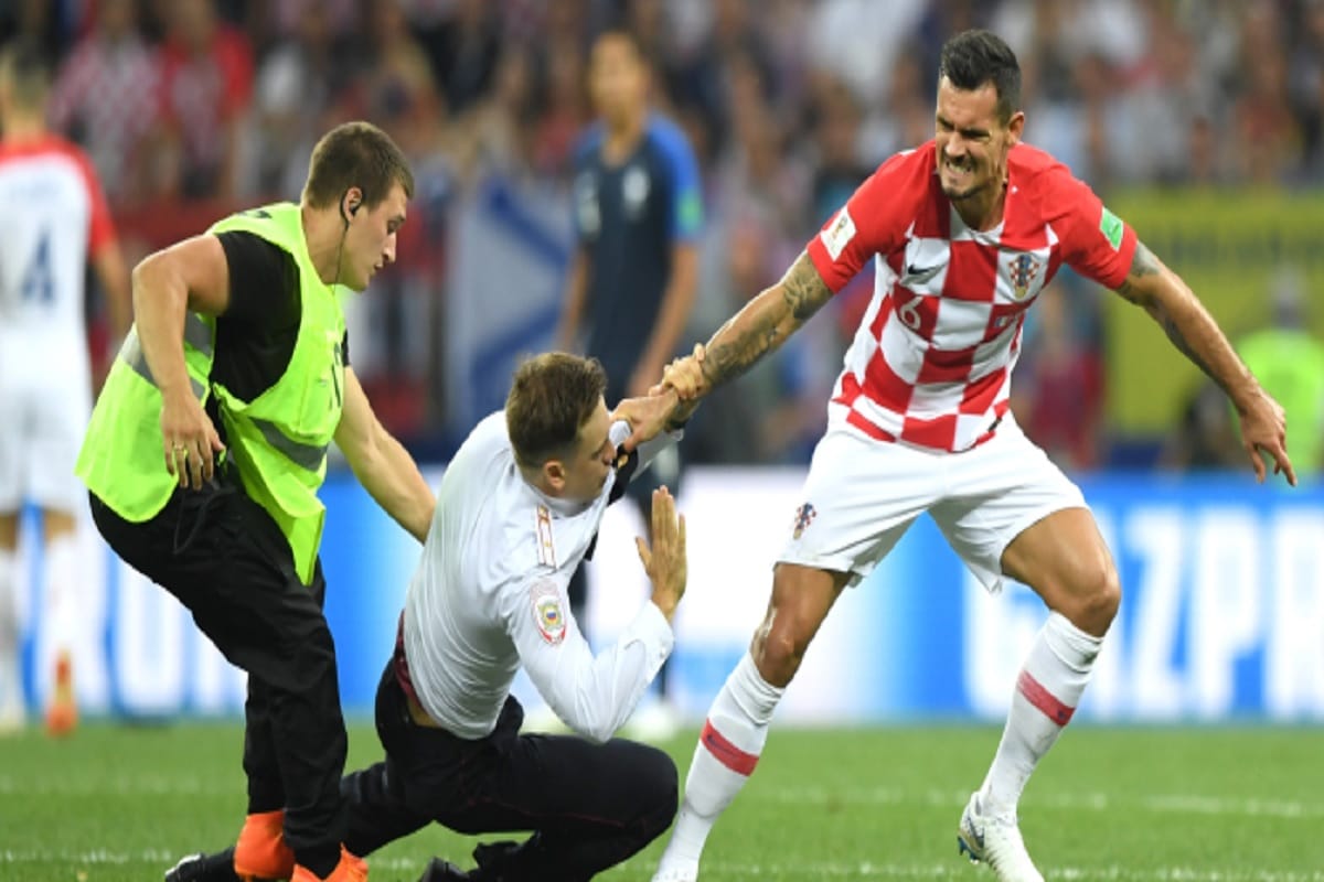 Dejan Lovren Lost control during the final of fifa world cup 2018