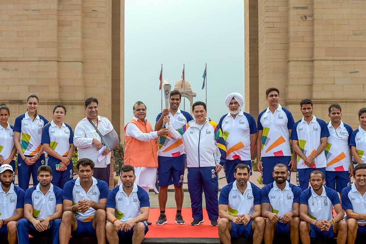 comedy of errors at asian games torch relay