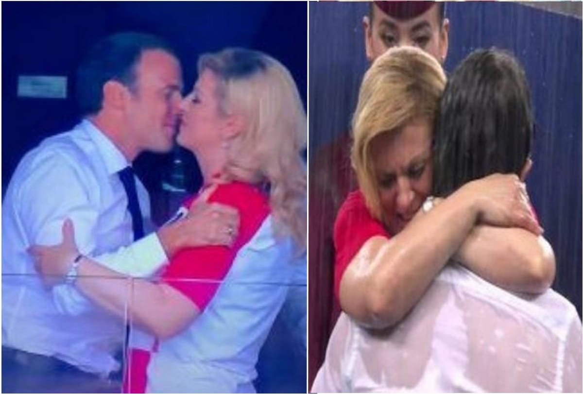 Croatian president kolinda grabar kitarovic gets emotional after her team defeat in world cup 2018