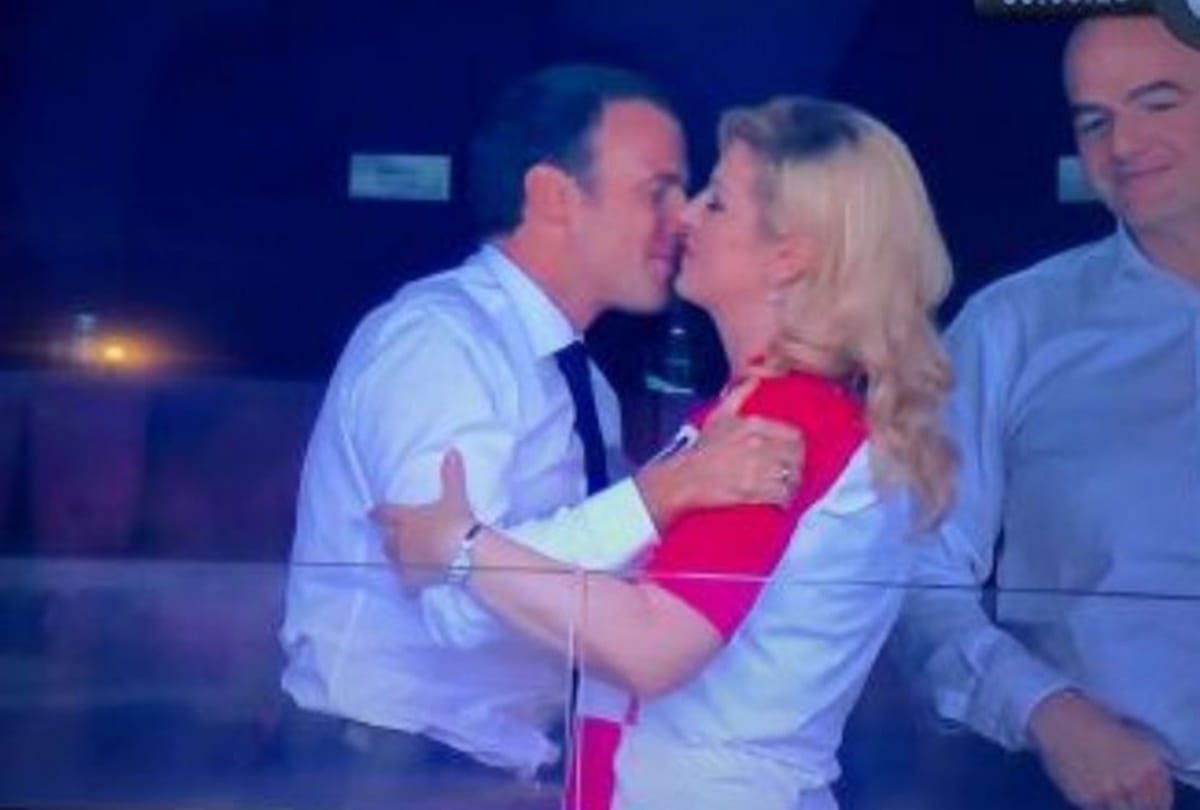 Croatian president kolinda grabar kitarovic gets emotional after her team defeat in world cup 2018