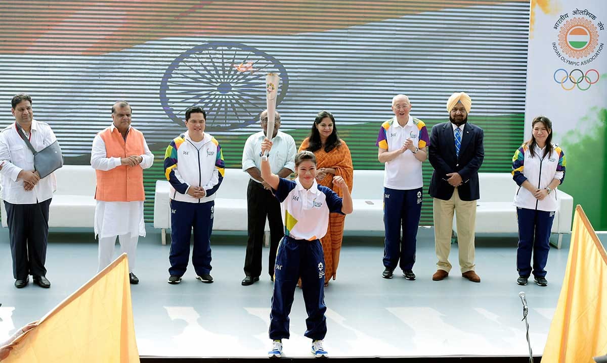 comedy of errors at asian games torch relay