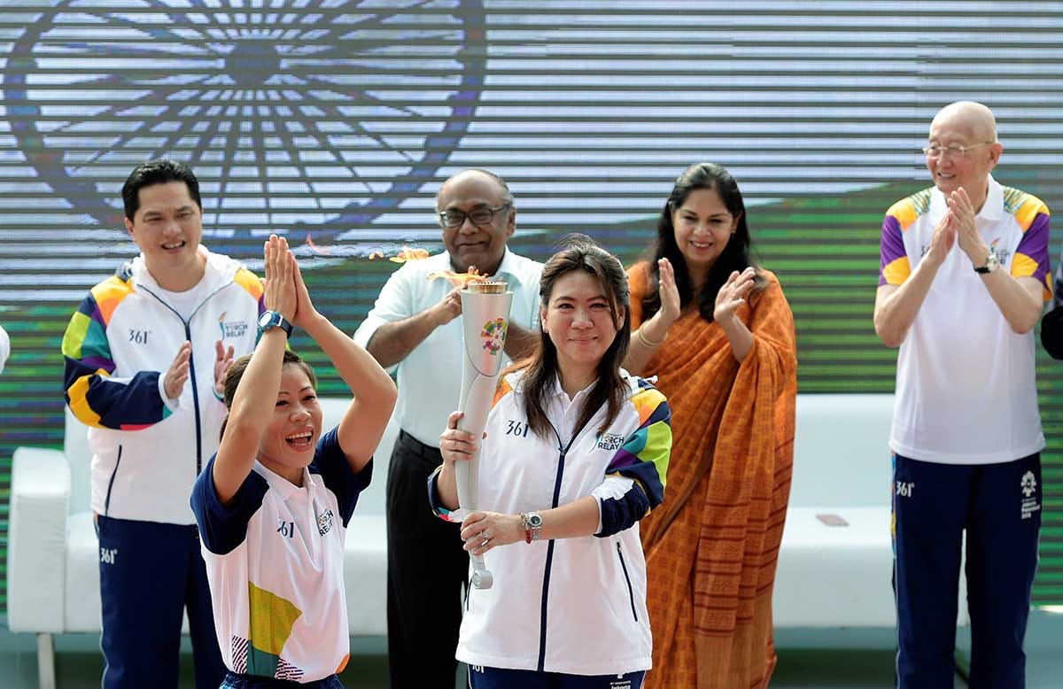 comedy of errors at asian games torch relay