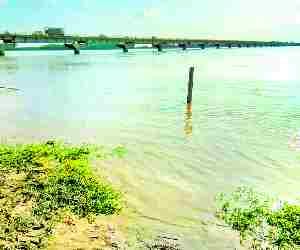 Flood conditions in city