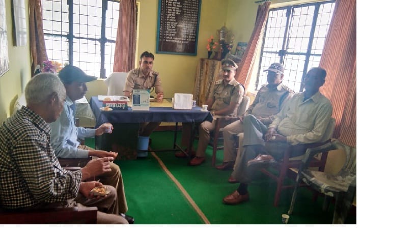 Thought of retired police personnel in police station