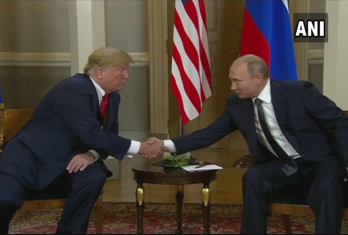 US President Donald Trump and Russian President Vladimir Putin meet in Helsinki