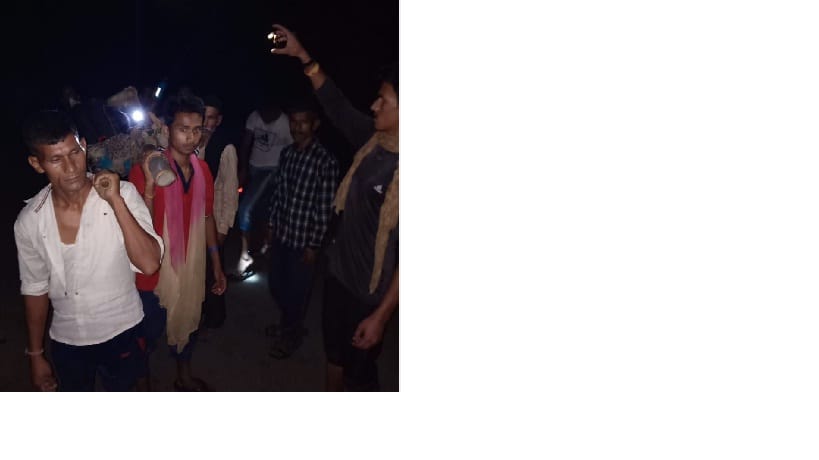 Delivering the injured in mobile light