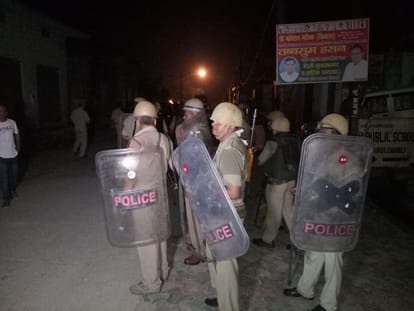 UP: firing, stress, police force deployed in Shamli district