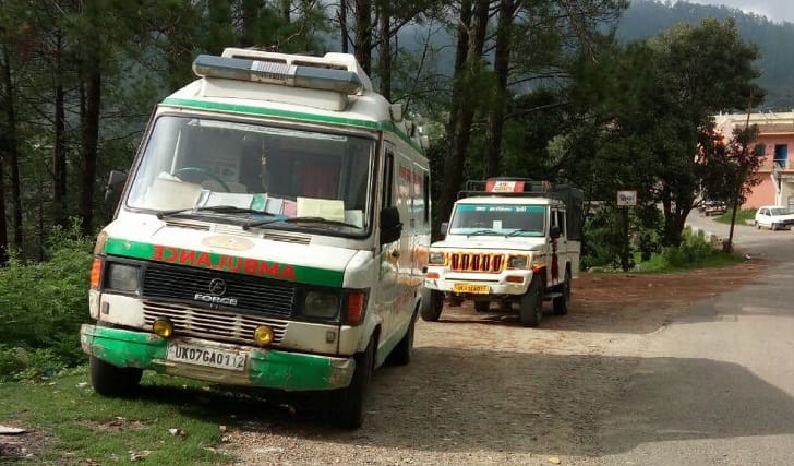 108 service wheels in Almora and Salt closed