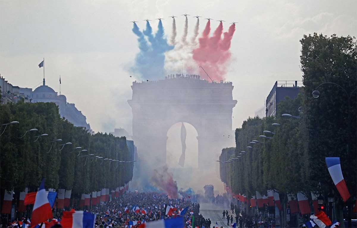 fifa world cup 2018 winner france welcome done in emphatic manner