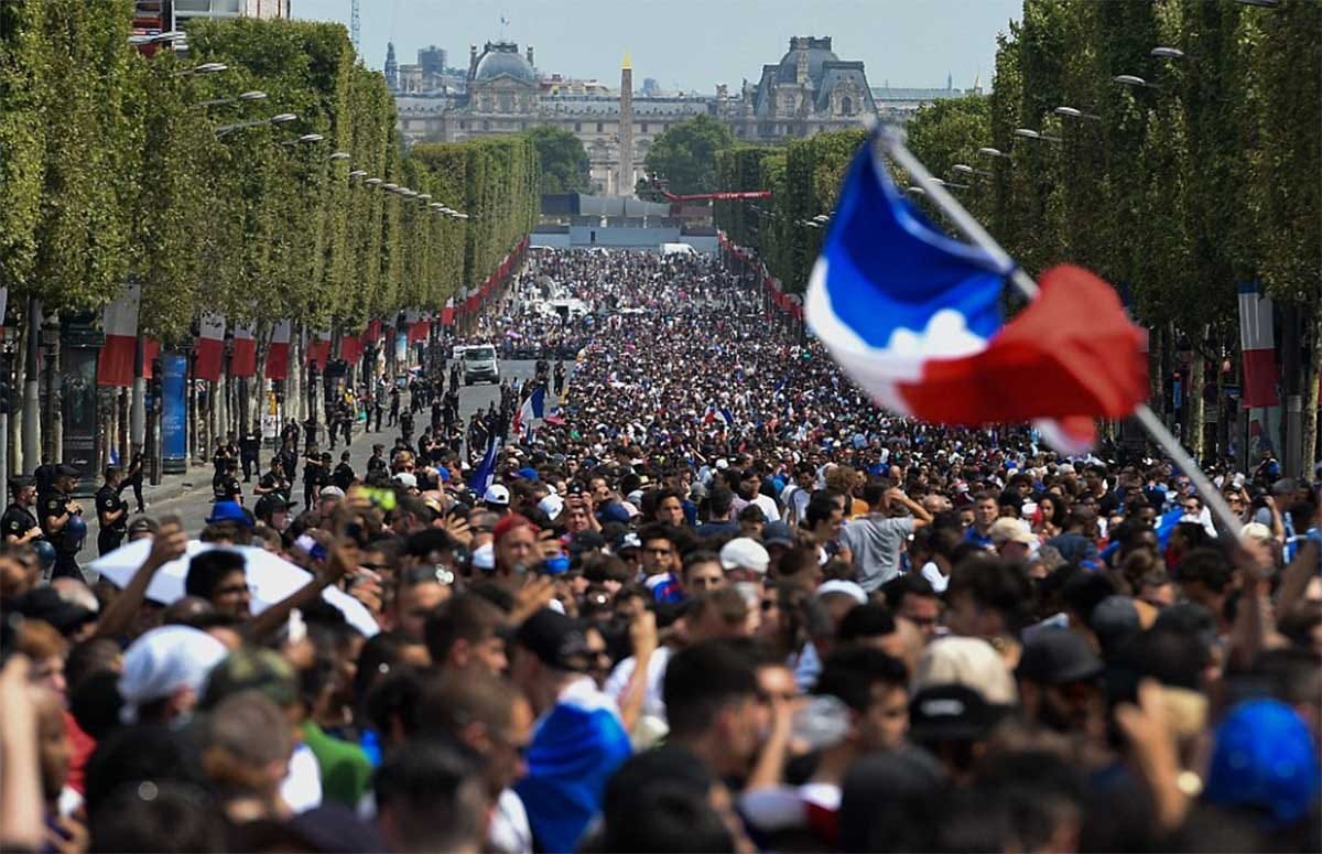 fifa world cup 2018 winner france welcome done in emphatic manner