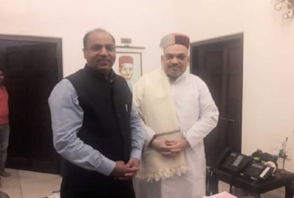 cm jairam thakur called on union minister nitin gadkari and dr harshvardhan 