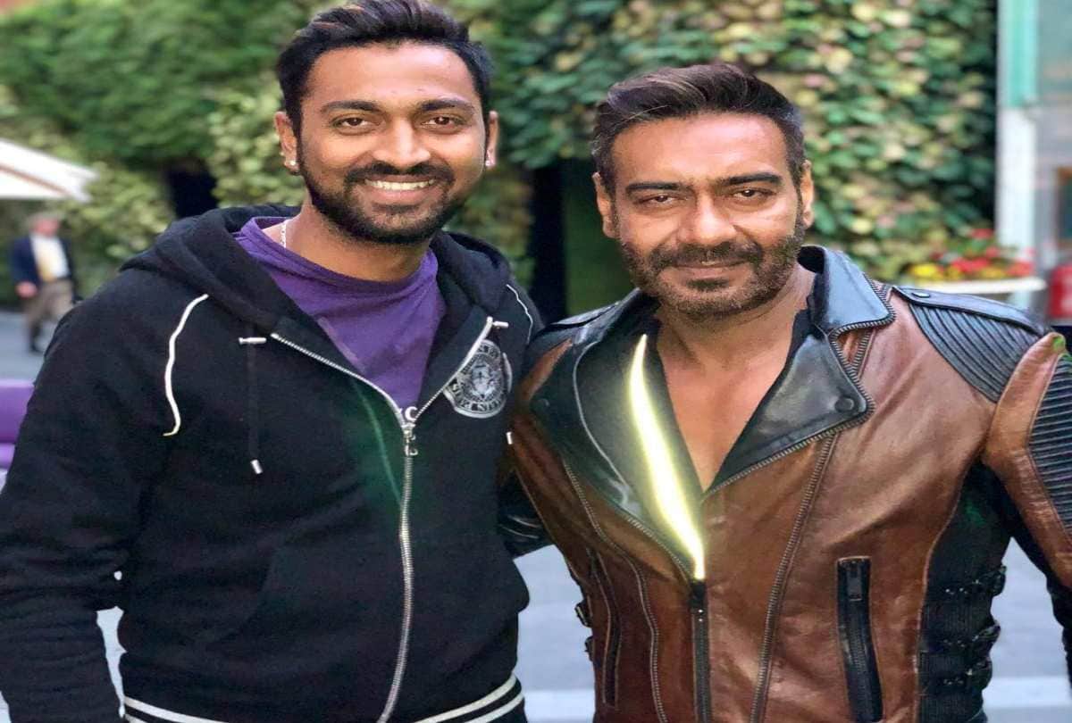 Ajay Devgn Dooplanger Cricketer Krunal Pandya Met Actor In London