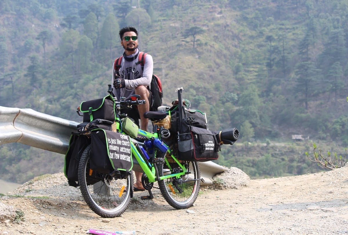 MEERUT: Arun Kumar travels to Ladakh from bicycle, see photos