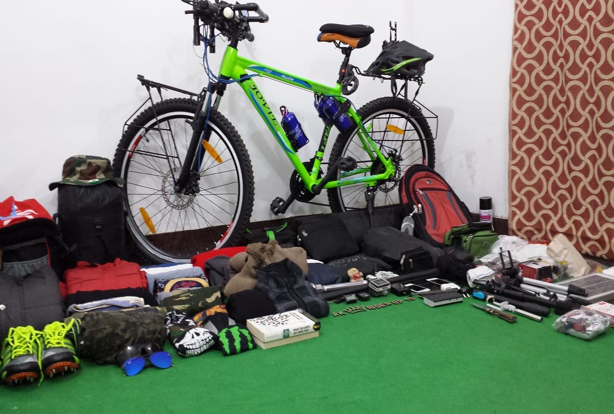 MEERUT: Arun Kumar travels to Ladakh from bicycle, see photos